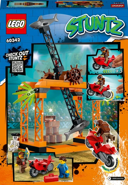 Конструктор LEGO City Stuntz Каскадерське завдання «Напад Акули» 122 деталей (60342) - зображення 10