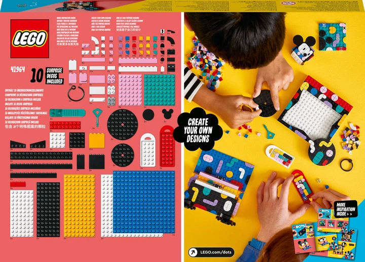 Конструктор LEGO DOTS Міккі та Мінні Маусами. Знову до школи 669 деталей (41964) - зображення 9
