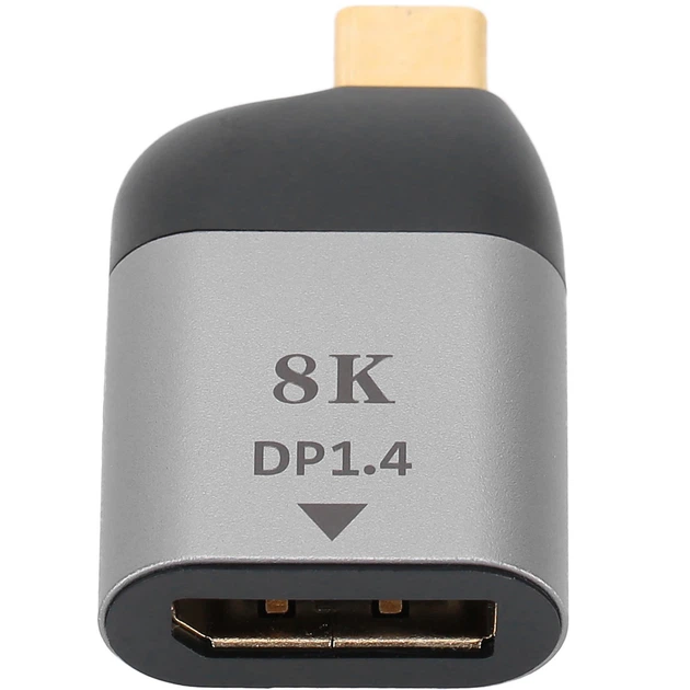 Адаптер, переходник Type-C to DisplayPort для передачи видео OEM UC2DP-01, для компьютера, телевизора, смартфона - изображение 2