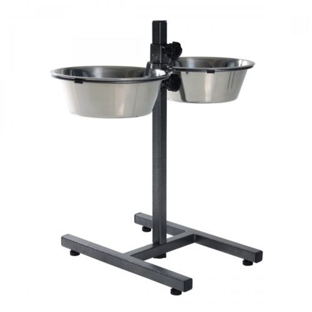 Стойка с мисками для собак Trixie 2 x 2,8 л / 24 см, h:50 см Trx24922 ...