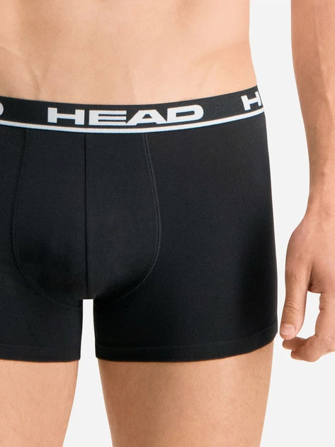 Набор трусов-боксеров мужских HEAD Basic Boxer 701202741-005 XL (2 шт) Черный (8720245174831) - изображение 6