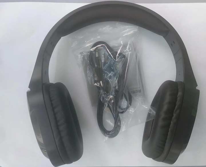 Компьютерные Bluetooth наушники Remax RB-750HB Черный - Фото 1 Компьютерные Bluetooth наушники Remax RB-750HB Черный - изображение 1