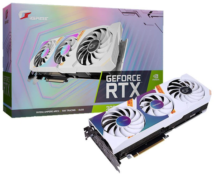 Видеокарта Colorful PCI-Ex GeForce RTX 3070 iGame Ultra W OC LHR-V