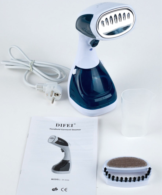 Відпарювач для одягу ручний 1100 Вт, паровий утюг Difei Handheld Garment Steamer DF-019A - изображение 3