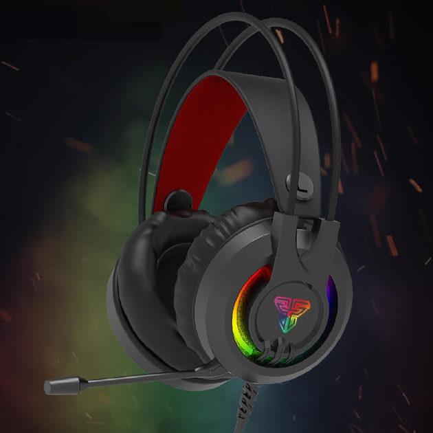 Игровые наушники гарнитура Fantech HG20 с микрофоном для компьютера и ноутбука с подсветкой - Фото 2 Игровые наушники гарнитура Fantech HG20 с микрофоном для компьютера и ноутбука с подсветкой - изображение 2