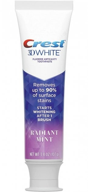 Відбілювальна зубна паста Crest 3D White Radiant Mint для усунення зубного каменю, 107 г - зображення 2