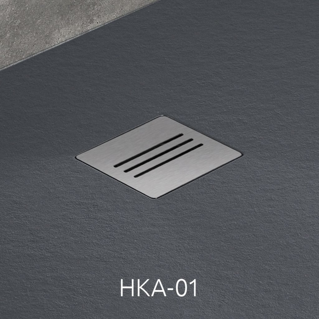 Душовий піддон RADAWAY Kyntos F 140x80 колір антрацит HKF14080-64 - зображення 5
