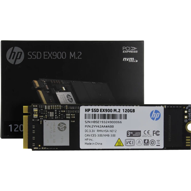 Накопичувач SSD M.2 2280 120GB EX900 HP (2YY42AA#ABB) - зображення 2