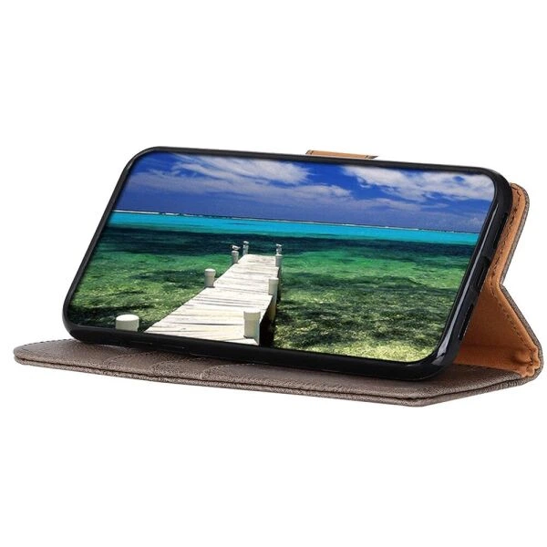 Чехол-книжка с застежкой KHAZNEH Wallet Cover для Motorola Moto G32 - Khaki - изображение 5