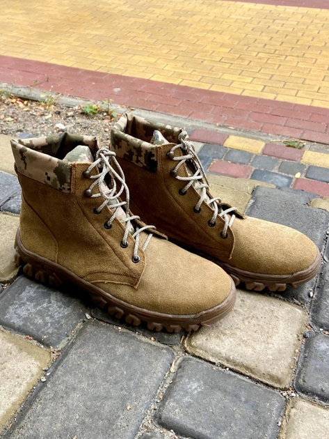 Ботинки тактические осенние короткие облегченные , обувь для военных, KROK ЛВ01, 41 размер, койот, 01.41 - изображение 1