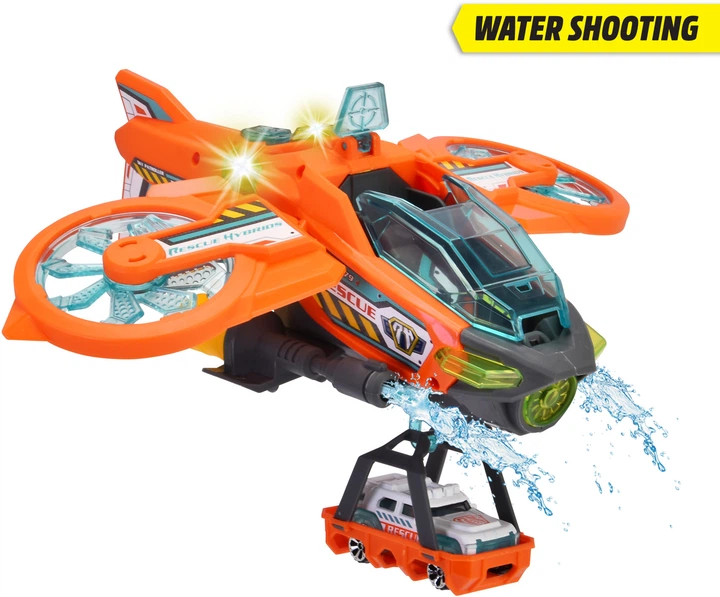Zestaw do zabawy Dickie Toys Air Patrol Hybrydowy pojazd ratunkowy z efektami dźwiękowymi i świetlnymi 1 samochód z akcesoriami (SBA203794000) - obraz 3