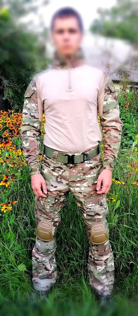 Комплект одежды мультикам летний камуфляж форма L 70-80 кг рост 170-180 военная расцветка - изображение 2