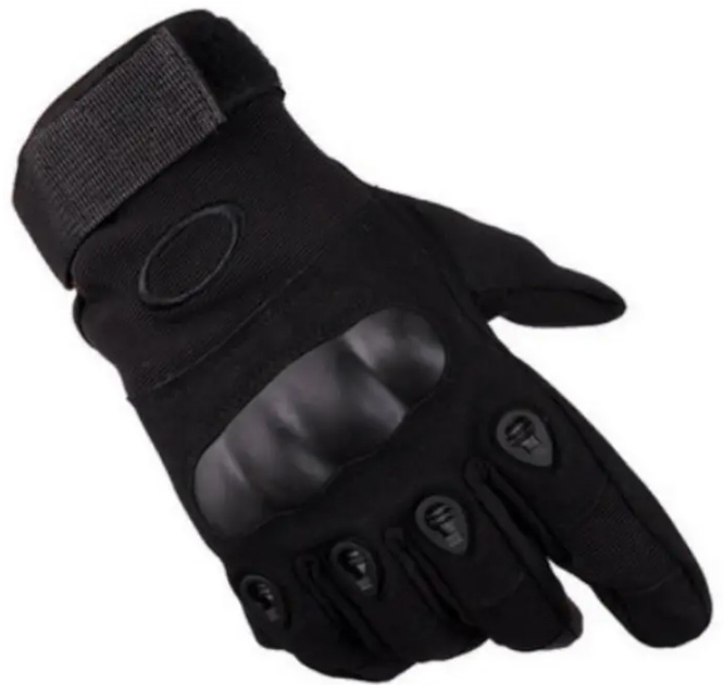 Перчатки тактические полнопалые Oakley L, черные - изображение 2