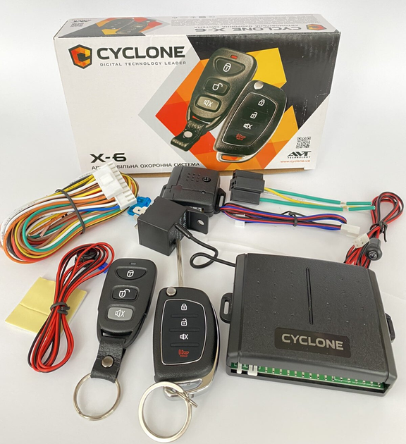 Автосигнализация одностороняя Cyclone X6 LC сигнализация на автомобиль ...