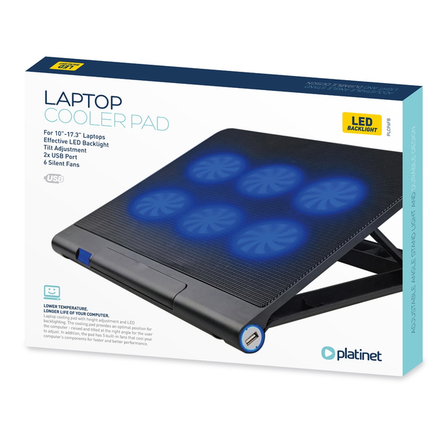 Підставка під ноутбук охолоджуюча PLATINET COOLER PAD 45568 PLCP6FB ...