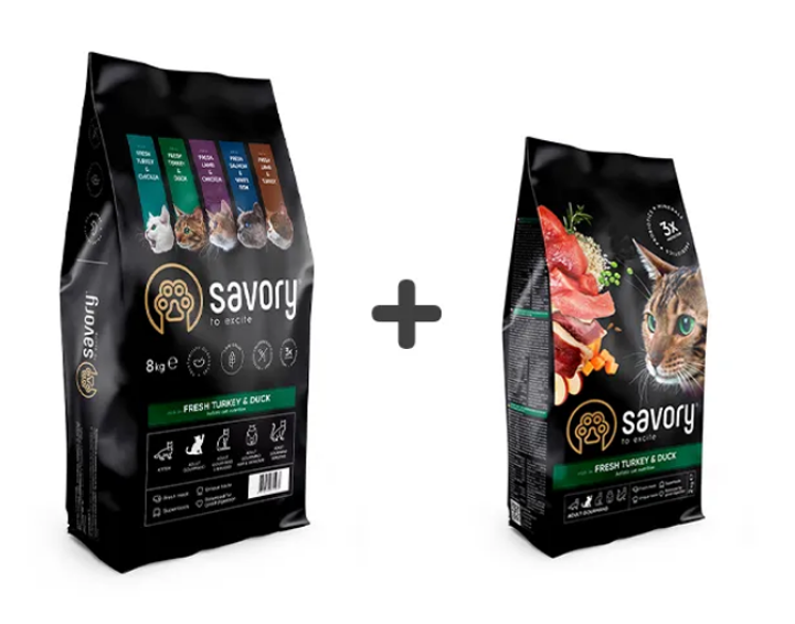 Корм для кошек с чувствительным пищеварением Savory Adult Cat Gourmand ...