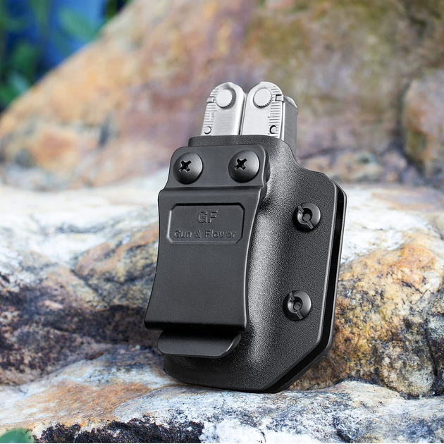 Чехол для мультитула Leatherman Rebar - Подсумок Kydex Кайдекс, Черный (5002271R) - изображение 5