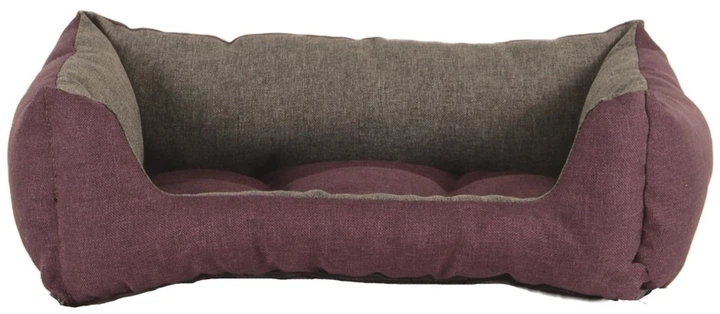 Legowisko dla psów i kotów FX Home Diplomata S 40x30x12 cm Burgundowo-szary (2820000011886) - obraz 8