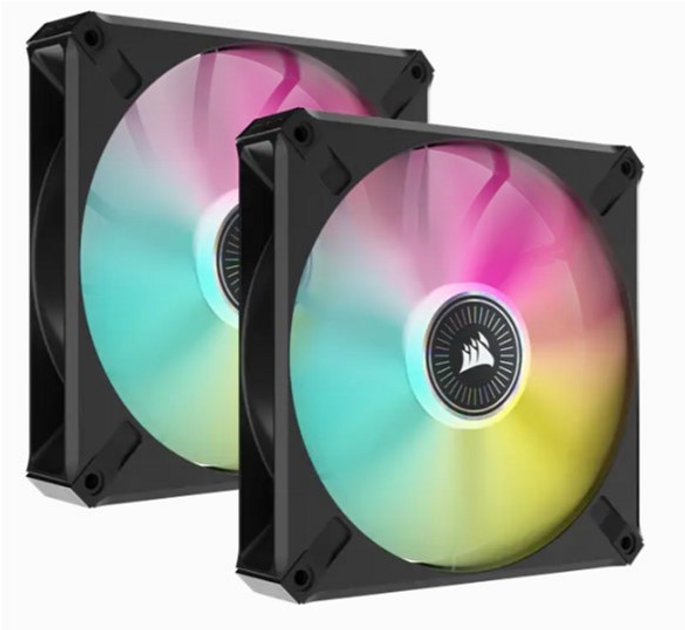 Кулер Corsair iCUE ML140 RGB Elite Premium Dual Pack (CO-9050115-WW ...