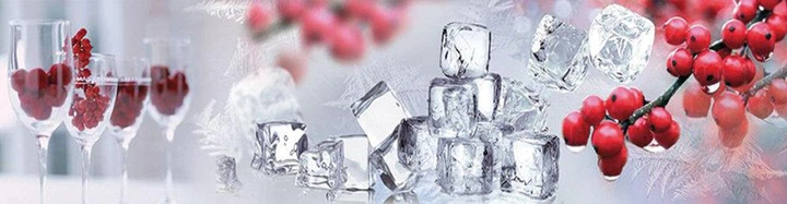 Кухонный фартук Скинали Рябина и лед (3Д виниловые наклейки на кухню, фотопечать красные ягоды кубики льда ) 60х200 см - Фото 4 Кухонный фартук Скинали Рябина и лед (3Д виниловые наклейки на кухню, фотопечать красные ягоды кубики льда ) 60х200 см - изображение 4