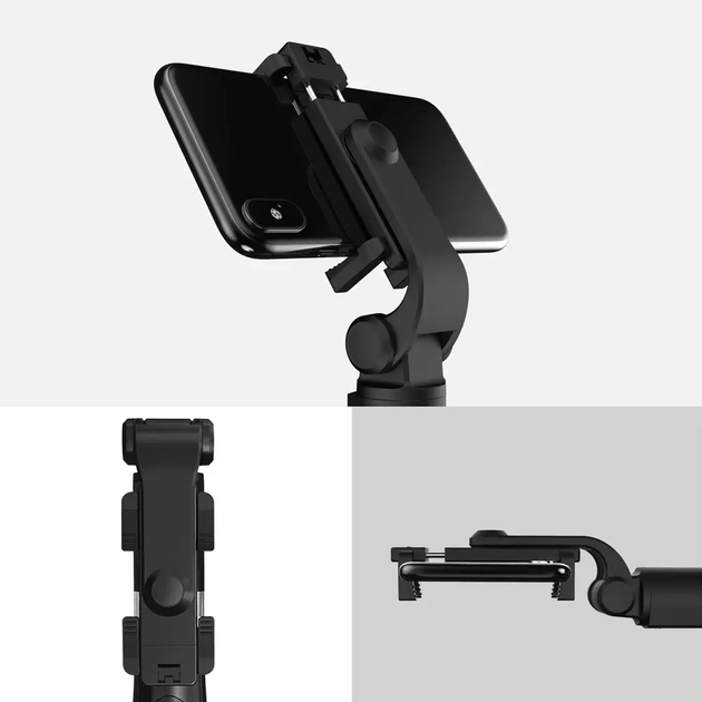 Монопод- штатив Fashion Selfie Stick L02 black для телефону, фотоапарата, екшен камери - зображення 3