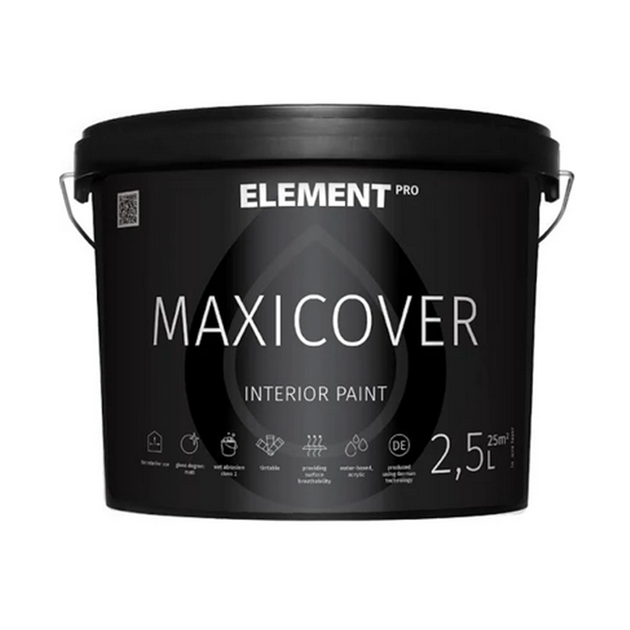 Матовая краска для стен и потолка Element Pro Maxicover 2.5л – фото ...