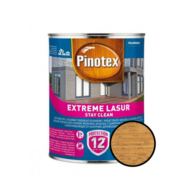 Самоочисне лазурне деревозахистний засіб Pinotex Extreme Lasur Калюжниця 3л - Фото 1 Самоочисне лазурне деревозахистний засіб Pinotex Extreme Lasur Калюжниця 3л - зображення 1