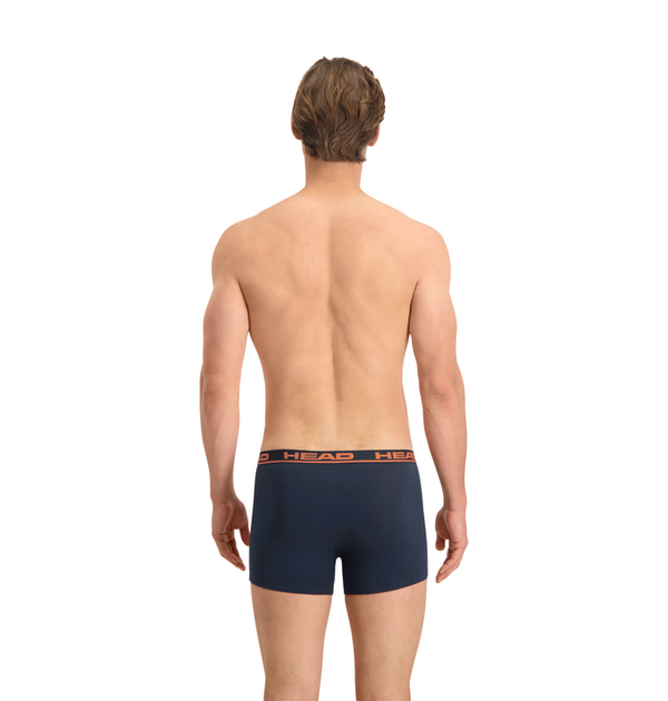 Трусы-боксеры Head BASIC BOXER 2P Темно-синий; Оранжевый L (701202741-010 L) - Фото 3 Трусы-боксеры Head BASIC BOXER 2P Темно-синий; Оранжевый L (701202741-010 L) - изображение 3