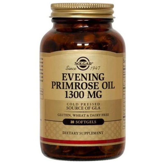 Олія вечірньої примули Solgar Evening Primrose Oil 1300 mg 30 Softgels - зображення 1