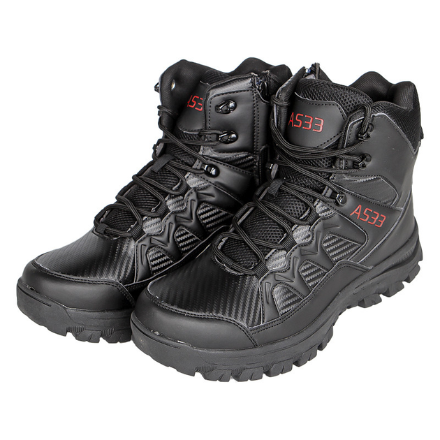 Ботинки Lesko GZ706 Black р.45 обувь мужская демисезонная на шнуровке - изображение 1