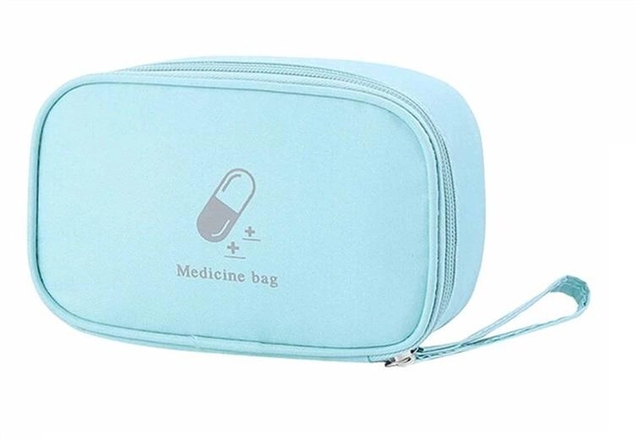 Аптечка сумка органайзер для медикаментов для путешествий для дома 17х11х6 см (473263-Prob) Голубая - изображение 1