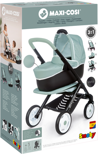 Коляска Smoby Toys Maxi-Cosi&Quinny 3 в 1 со съемной люлькой 54.5x38 ...