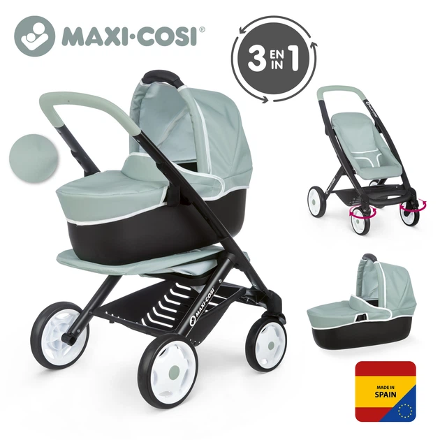 Wózek dla lalek Smoby Toys Maxi-Cosi&Quinny 3 w 1 Mint (7600253120) - obraz 3