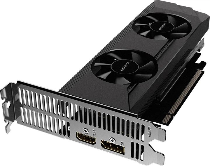 Видеокарта Gigabyte PCI-Ex Radeon RX 6400 D6 Low Profile 4G 4GB GDDR6 (64bit) (2321/16000) (HDMI, DisplayPort) (GV-R64D6-4GL) - изображение 3