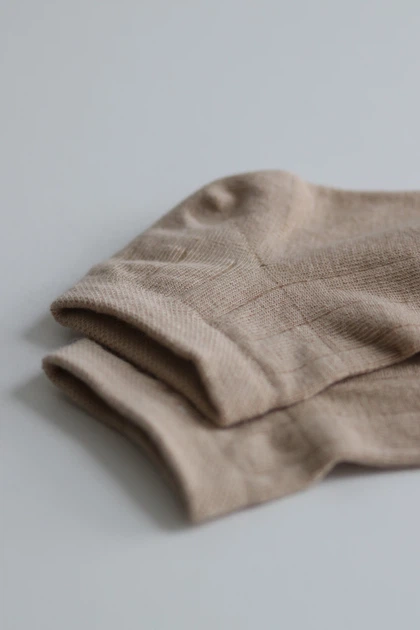Носки короткие бежевые бесшовные ORGANIC cotton JILL ANTONY 38-40 арт. 31025 - Фото 3 Носки короткие бежевые бесшовные ORGANIC cotton JILL ANTONY 38-40 арт. 31025 - изображение 3