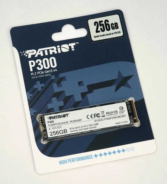 Накопичувач Patriot P300 512GB M.2 2280 NVMe PCIe 3.0 x4 (P300P512GM28) - изображение 7