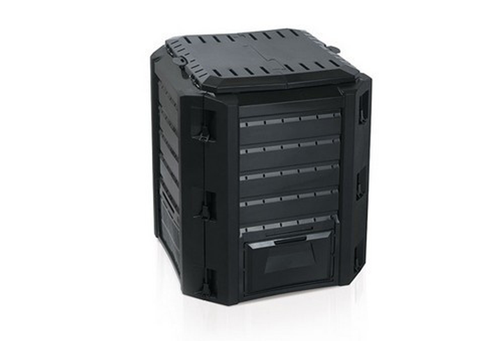 Компостер садовый COMPOGREEN 380 л Prosperplast 71,9х71,9х82,6 см (sad0001012) Черный - изображение 2