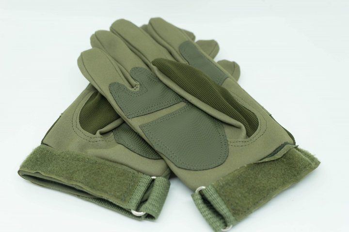 Тактичні рукавички, захисні, військові рукавички L Олива - зображення 2