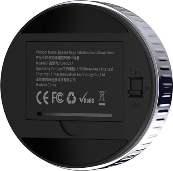 Minutnik kuchenny magnetyczny Baseus Heyo Rotation Countdown Timer Black (ACDJS-01) - obraz 3