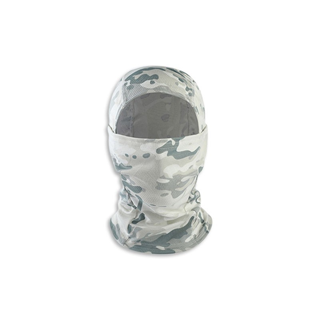 Балаклава для військових, вітрозахисний капюшон чоловічий, літній, колір білий-камуфляж, TTM-05 A_1 №4 - зображення 1