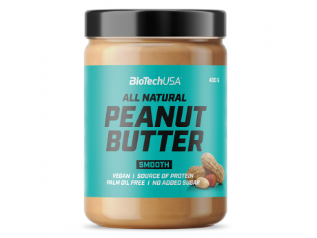 Арахисовое масло BiotechUSA Peanut Butter 400 грамм Вкус Хрустящий - Фото 1 Арахисовое масло BiotechUSA Peanut Butter 400 грамм Вкус Хрустящий - изображение 1