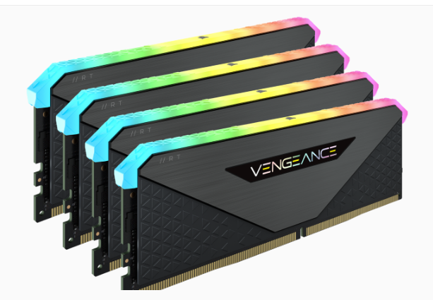 VENGEANCE RGB RT 32GB DDR4 3600MHz ブラック CORSAIR VENGEANCE RGB RT 128GB (4 x 32GB) DDR4 DRAM 3600MHz C18