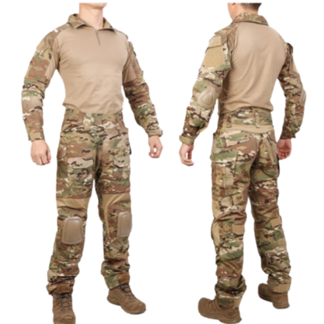 Форма військова із захистом Emerson сорочка + штани XL (50-52) Мультикам - зображення 1