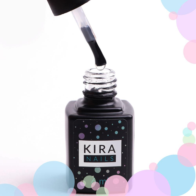 Матовый топ закрепитель для гель-лака финиш без липкого слоя Kira Nails ...