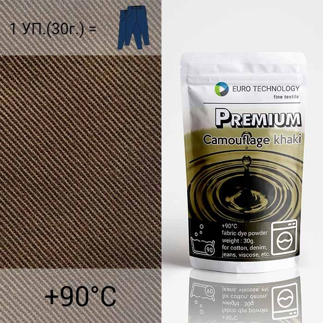 Хаки краска-краситель для ткани, Premium "Camouflage khaki" – купить ...
