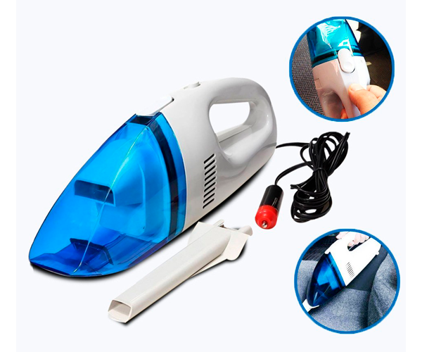 Автомобильный пылесос с зарядкой от прикуривателя Vacuum Cleaner DC 12V бело-синий 60W (lp-89801_104) - изображение 5