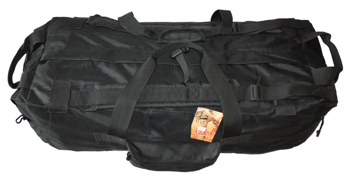 Транспортна сумка-рюкзак 75л.(баул) 90x25x35, черный. ВСУ охота туризм рыбалка - изображение 2