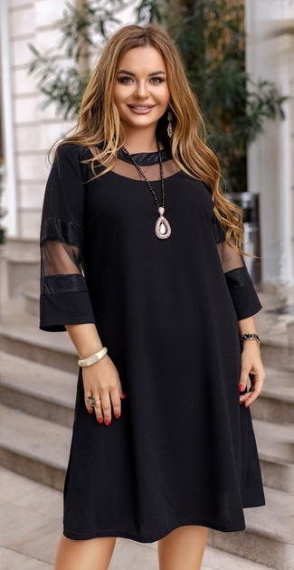 Купить женские черные платья большого размера в интернет магазине instgeocult.ru