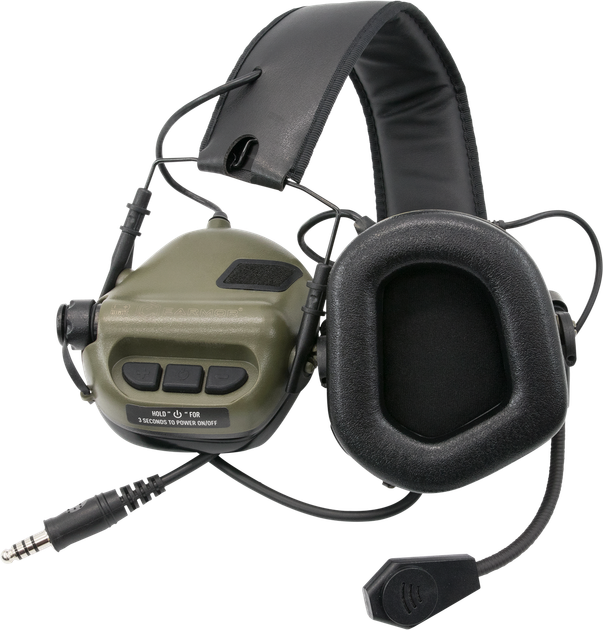 Наушники активные тактические противошумные EARMOR M31 складные хаки - изображение 5