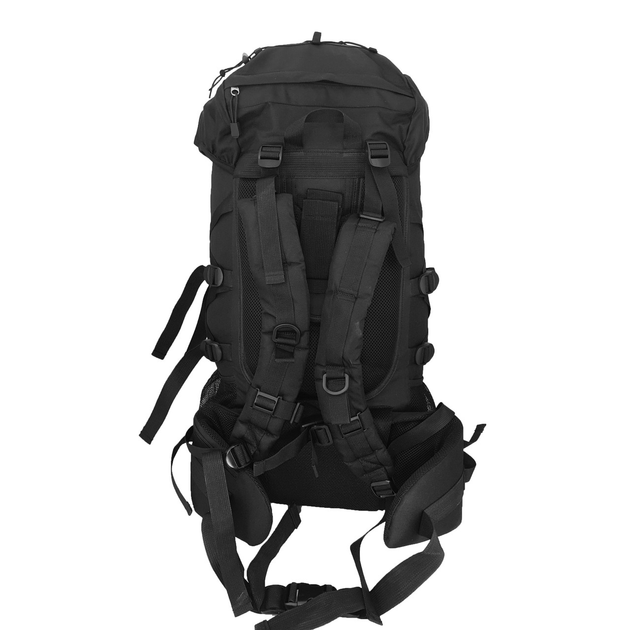 Рюкзак туристический дорожный походный 55 л черный+ чехол – фото ...